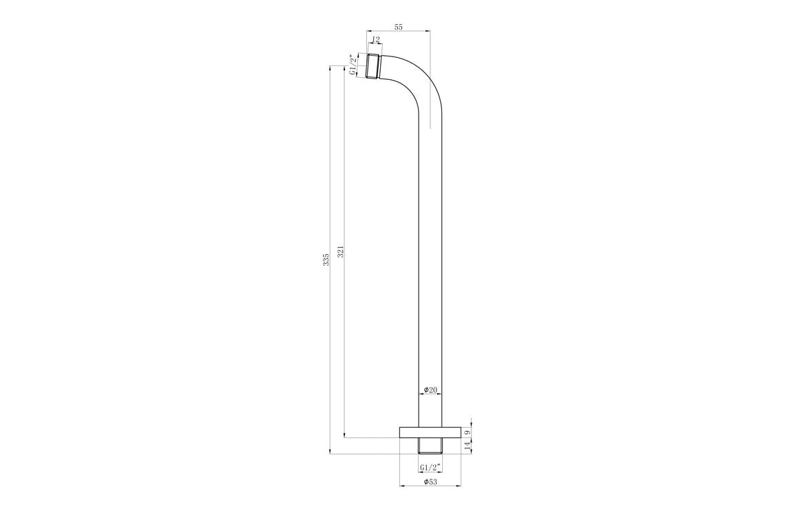 Suhan Two Outlet Shower Valve, Handset & ABS Overhead - Chrome