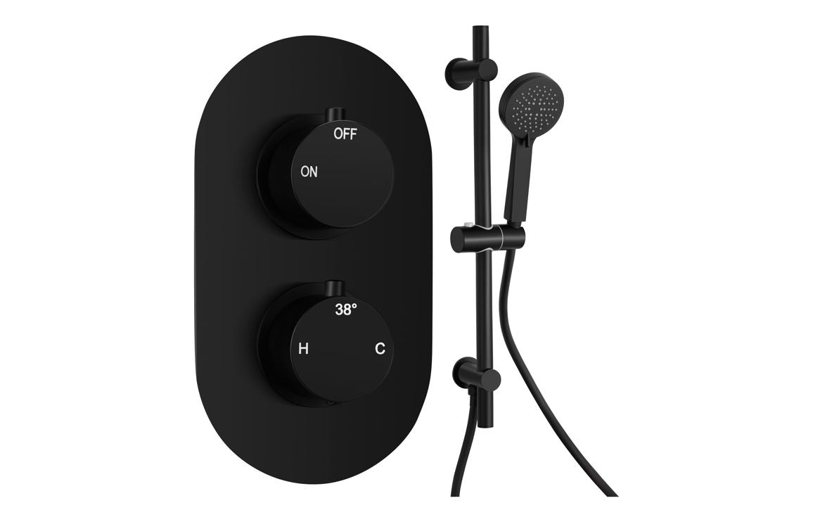 Vira Round Shower Valve & Kit - Brass, Black, Bronze, Chrome