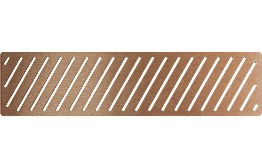 Linear Tray Waste Cover - Matt Black, Brushed Brass, Brushed Bronze