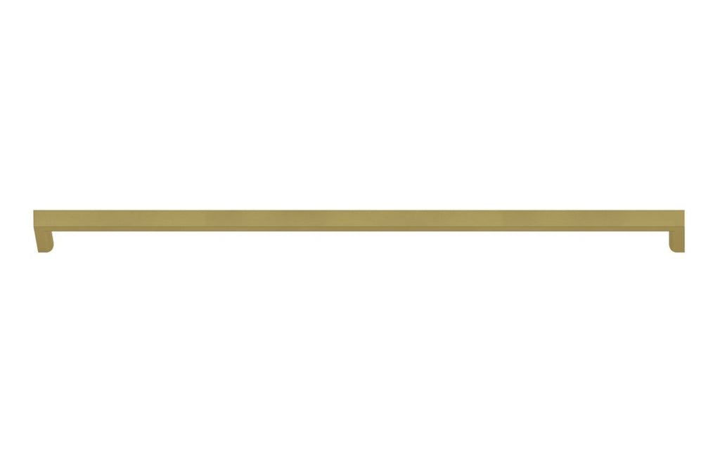 Slim D-Shape Handle 330mm - Black, Brass