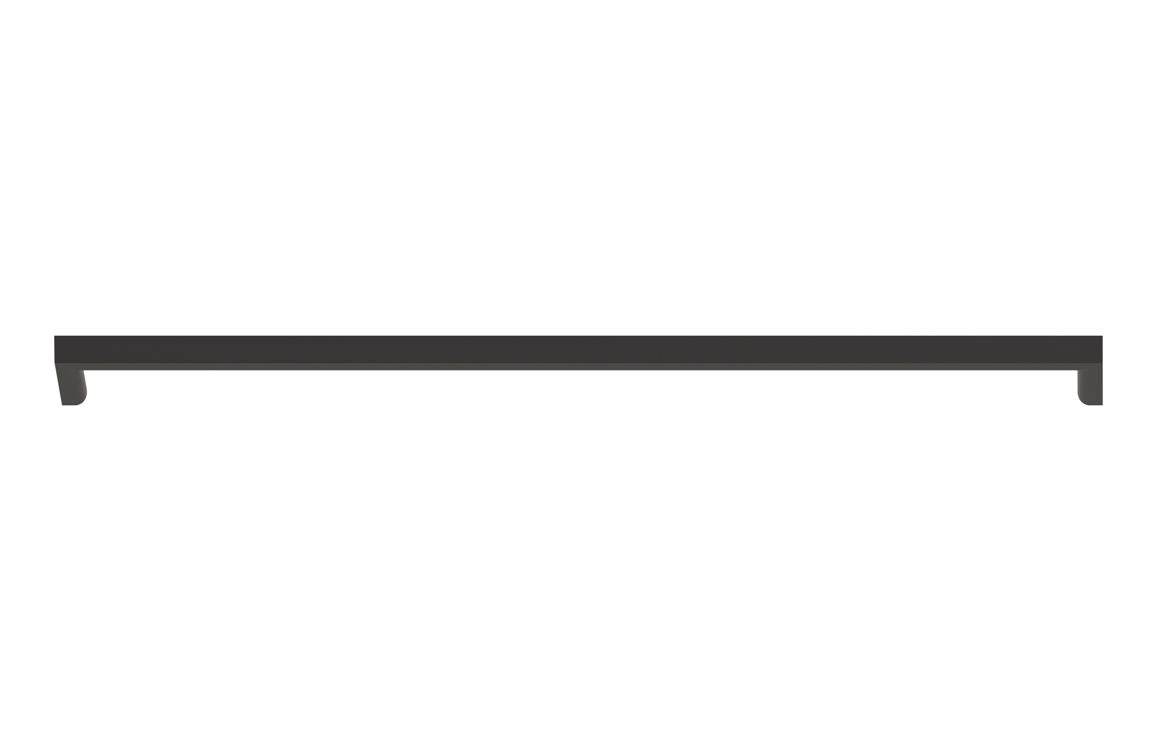 Slim D-Shape Handle 330mm - Black, Brass
