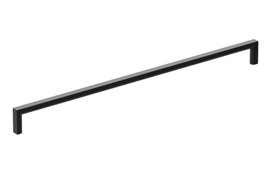 Slim D-Shape Handle 330mm - Black, Brass