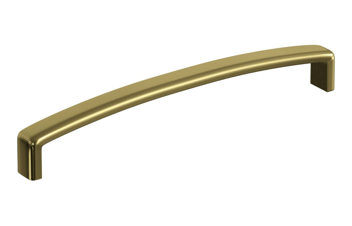 Chunky D-Shape Handle 170mm - Black, Chrome, Brass