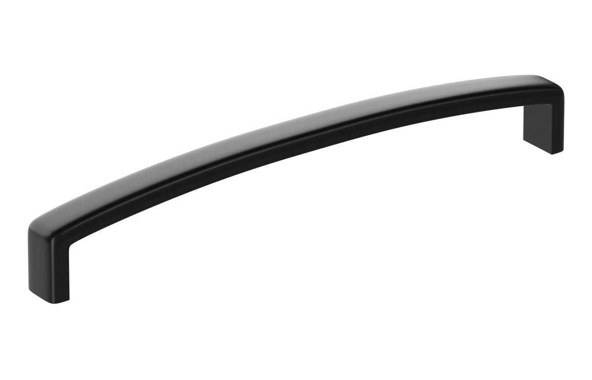 Chunky D-Shape Handle 170mm - Black, Chrome, Brass