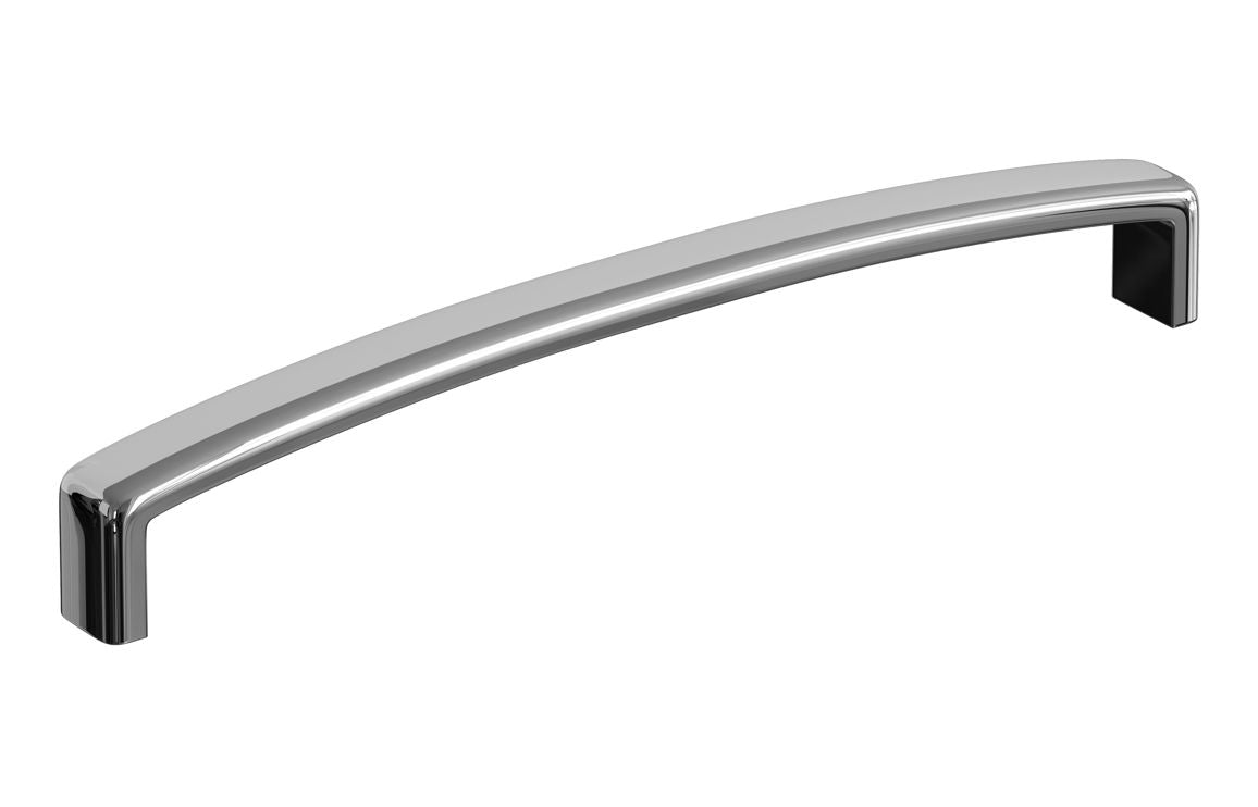 Chunky D-Shape Handle 170mm - Black, Chrome, Brass