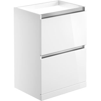 Miki 600/800/1200mm Freestanding/ Wall Hung Basin Unit - Gloss White