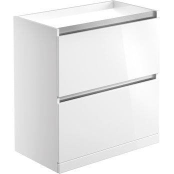 Miki 600/800/1200mm Freestanding/ Wall Hung Basin Unit - Gloss White