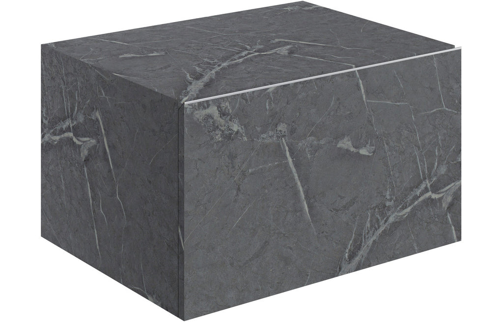 Agro 600/800mm Wall Hung Unit & Shelf - Grey Marble