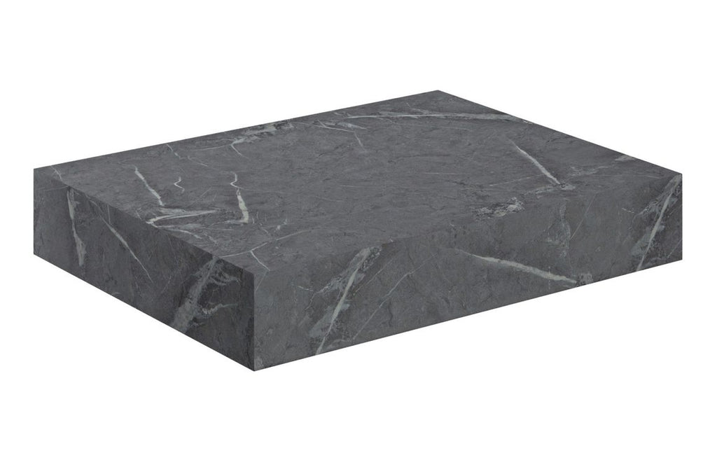 Agro 600/800mm Wall Hung Unit & Shelf - Grey Marble