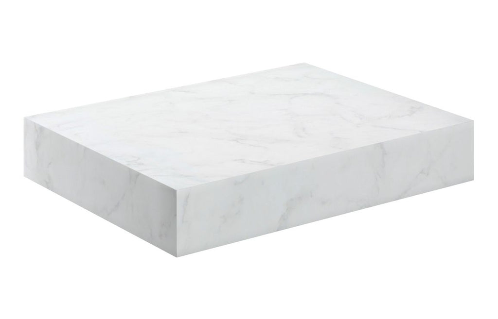 Agro 600/800mm Wall Hung Unit & Shelf - White Marble