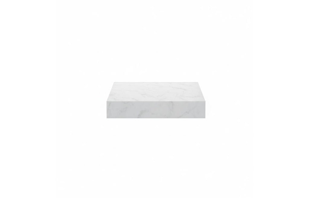 Agro 600/800mm Wall Hung Unit & Shelf - White Marble