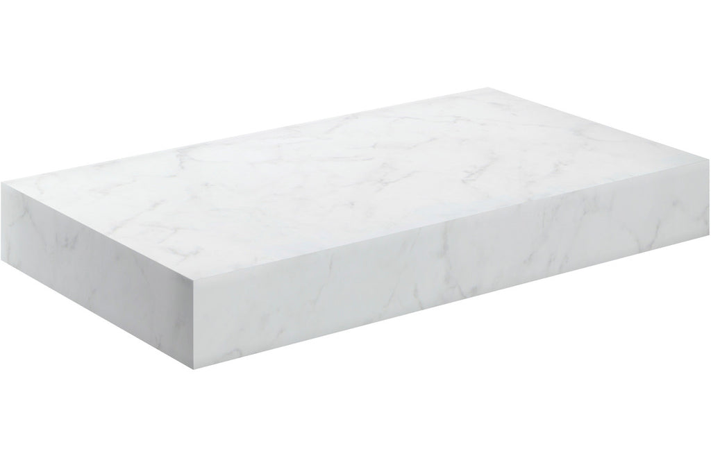Agro 600/800mm Wall Hung Unit & Shelf - White Marble