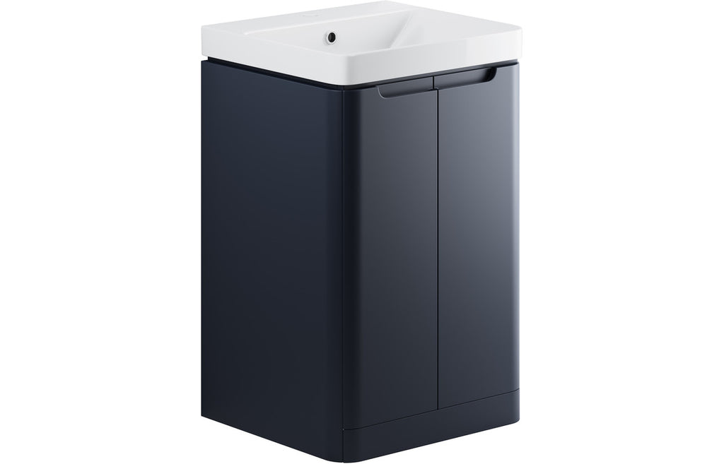 Gata 500/600/800mm Floorstanding/ Wall Hung Unit & Basin - Matt Indigo Blue