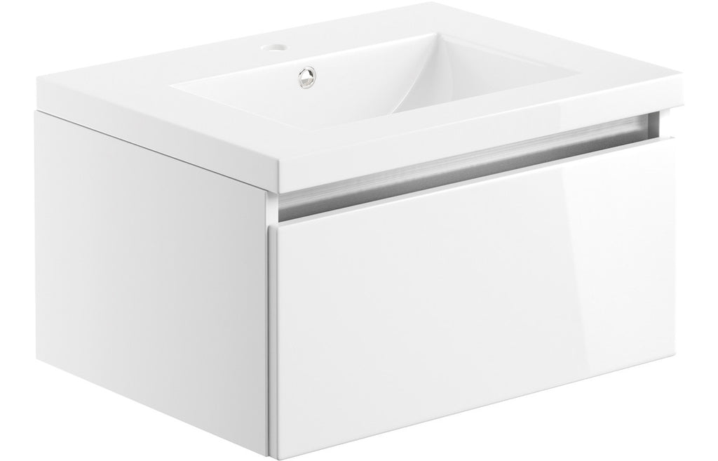 Miki 600/800/1200mm Freestanding/ Wall Hung Basin Unit - Gloss White