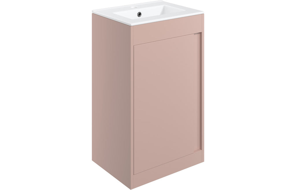 Aire 400/500mm Floorstanding/ Wall Hung Unit & Basin - Matt Antique Rose