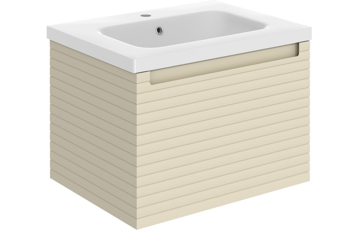 Allure 600/800mm Wall Hung Unit & Basin/ Worktop - Matt Cotton