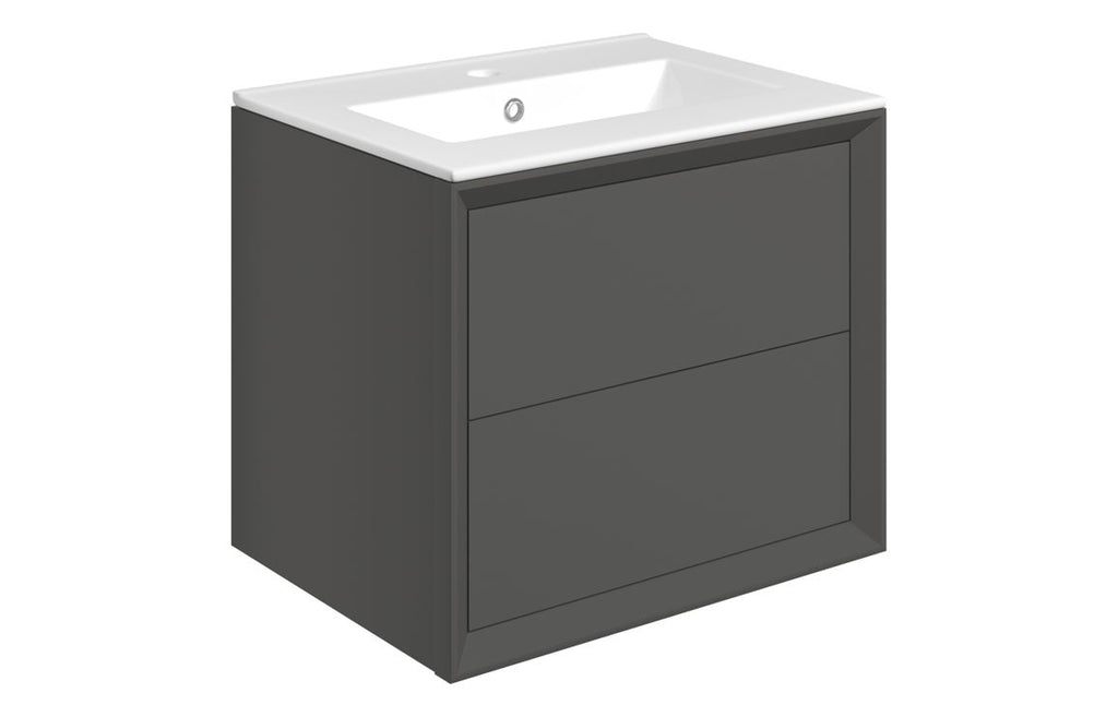 Deba 600/800/1200mm Wall Hung Unit & Basin - Matt Clay