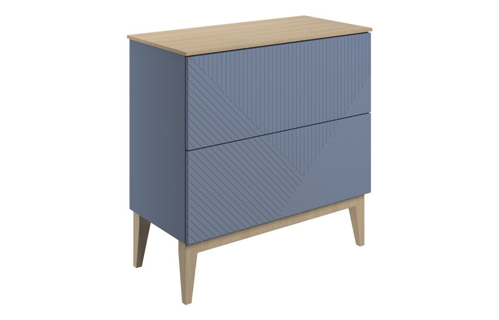 Teda 600/800mm Floorstanding Unit & Basin/ Worktop - Matt Smoke Blue