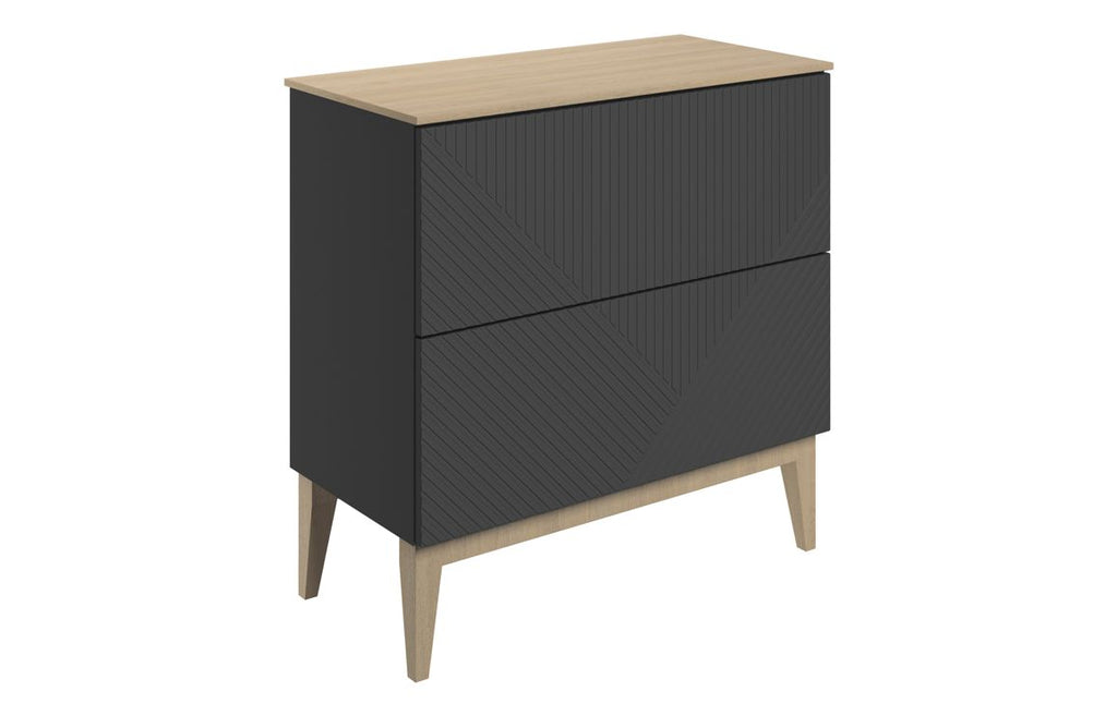 Teda 600/800mm Floorstanding Unit & Basin/ Worktop - Matt Graphite Grey