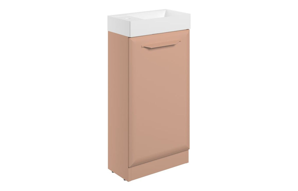 Mendi 400/600/800/1200mm Floorstanding/ Wall Hung Unit & Basin - Matt Apricot