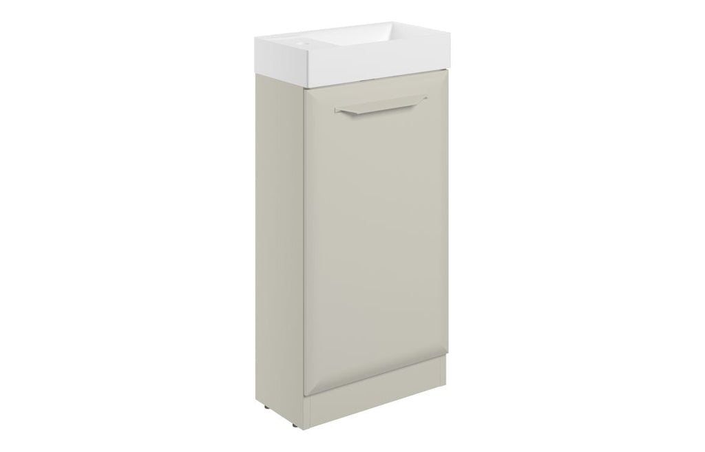 Mendi 400/600/800/1200mm Floorstanding/ Wall Hung Unit & Basin - Matt Latte