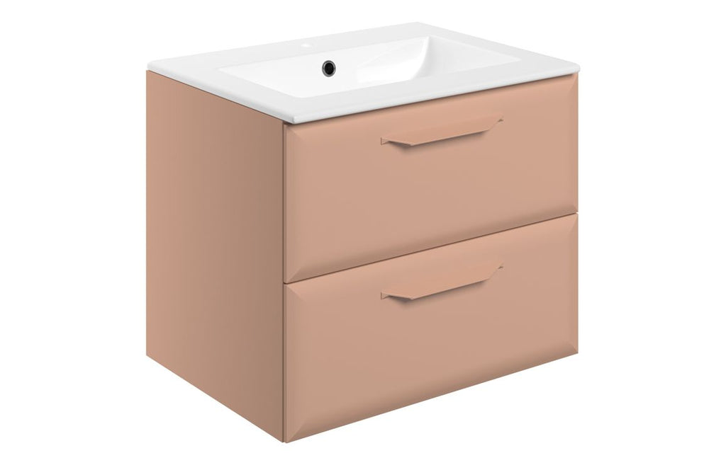 Mendi 400/600/800/1200mm Floorstanding/ Wall Hung Unit & Basin - Matt Apricot