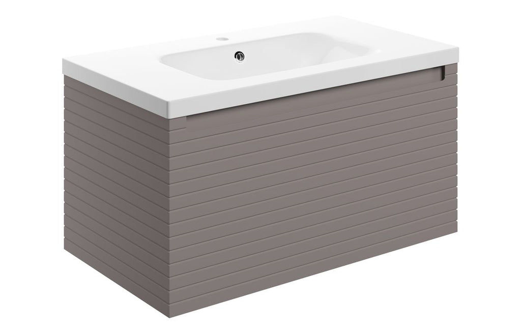 Allure 600/800mm Wall Hung Unit & Basin/ Worktop - Matt Taupe