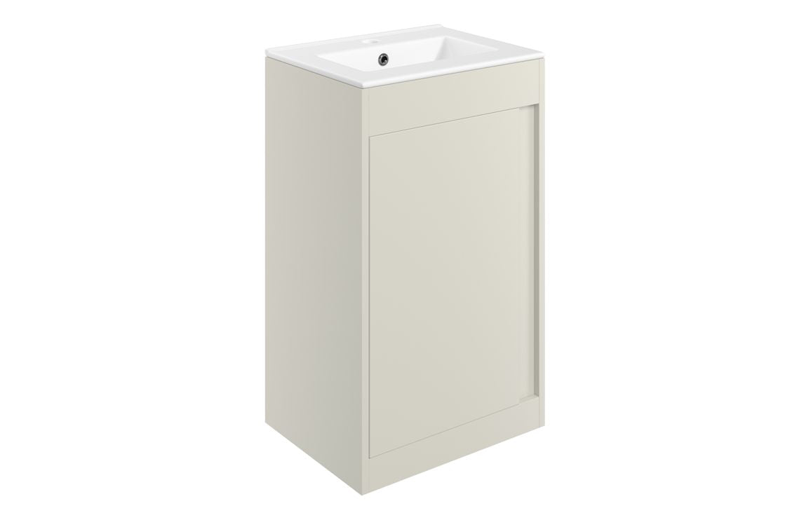 Aire 400/500mm Floorstanding/ Wall Hung Unit & Basin - Matt Latte