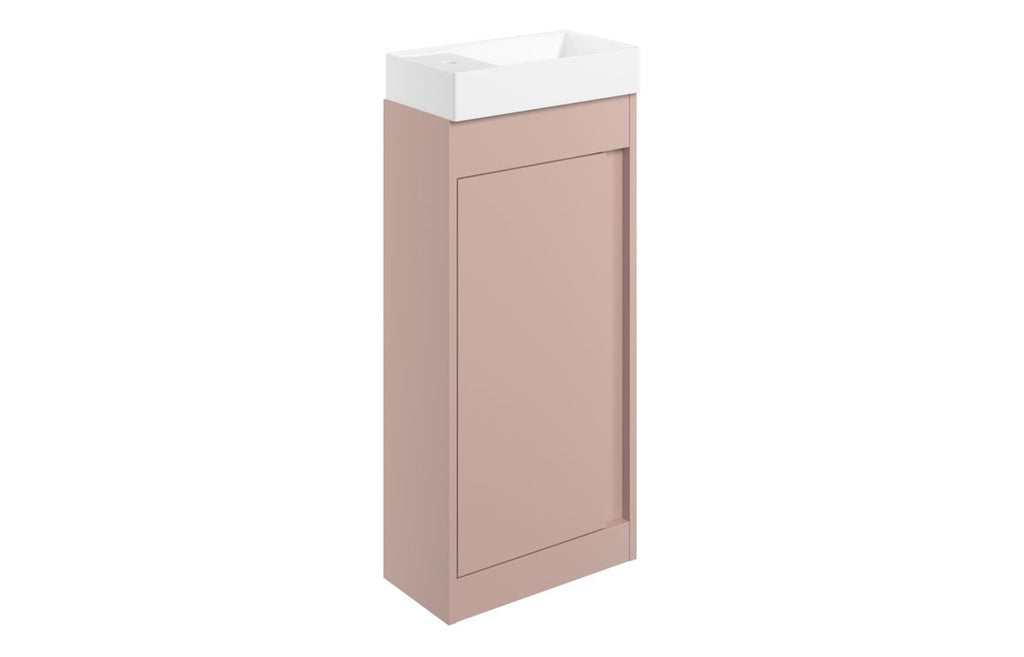 Aire 400/500mm Floorstanding/ Wall Hung Unit & Basin - Matt Antique Rose