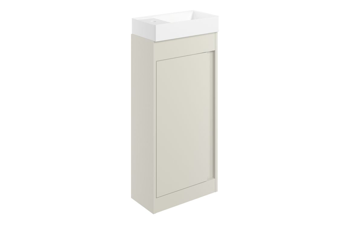 Aire 400/500mm Floorstanding/ Wall Hung Unit & Basin - Matt Latte