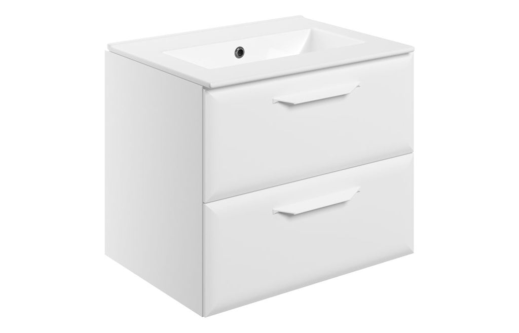 Mendi 400/600/800/1200mm Floorstanding/ Wall Hung Unit & Basin - Matt White
