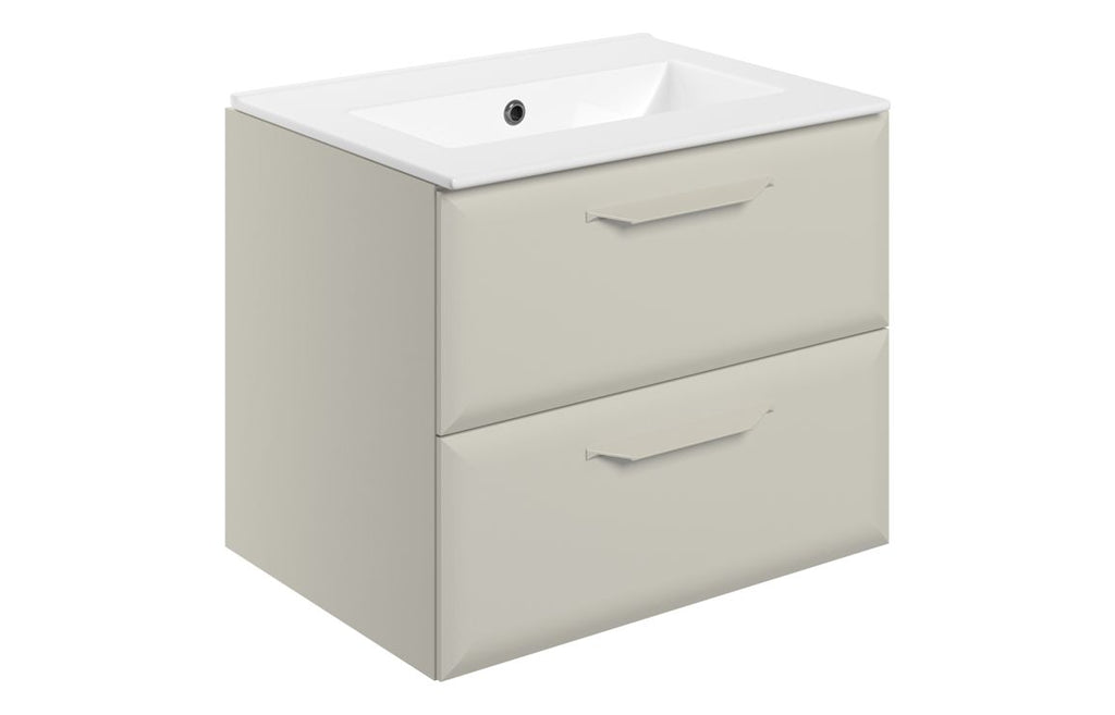 Mendi 400/600/800/1200mm Floorstanding/ Wall Hung Unit & Basin - Matt Latte