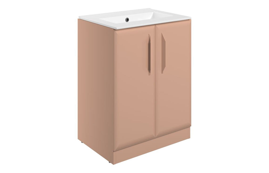 Mendi 400/600/800/1200mm Floorstanding/ Wall Hung Unit & Basin - Matt Apricot