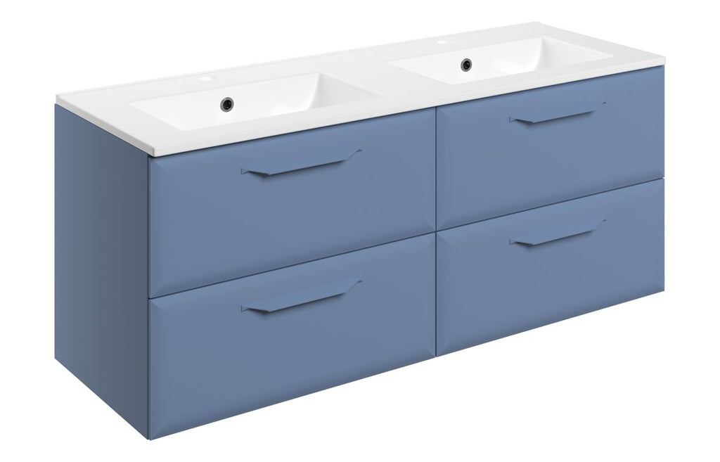 Mendi 400/600/800/1200mm Floorstanding/ Wall Hung Unit & Basin - Matt Misty Blue