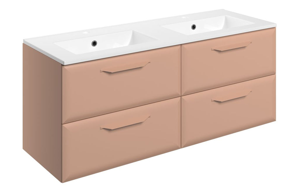 Mendi 400/600/800/1200mm Floorstanding/ Wall Hung Unit & Basin - Matt Apricot