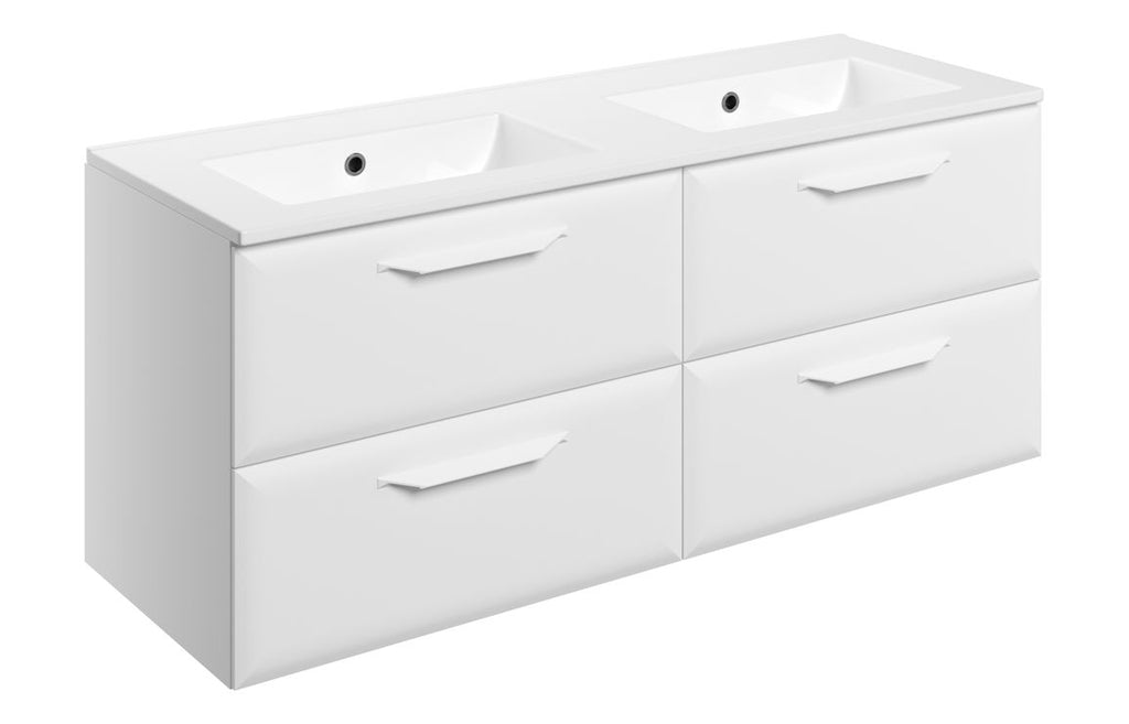 Mendi 400/600/800/1200mm Floorstanding/ Wall Hung Unit & Basin - Matt White
