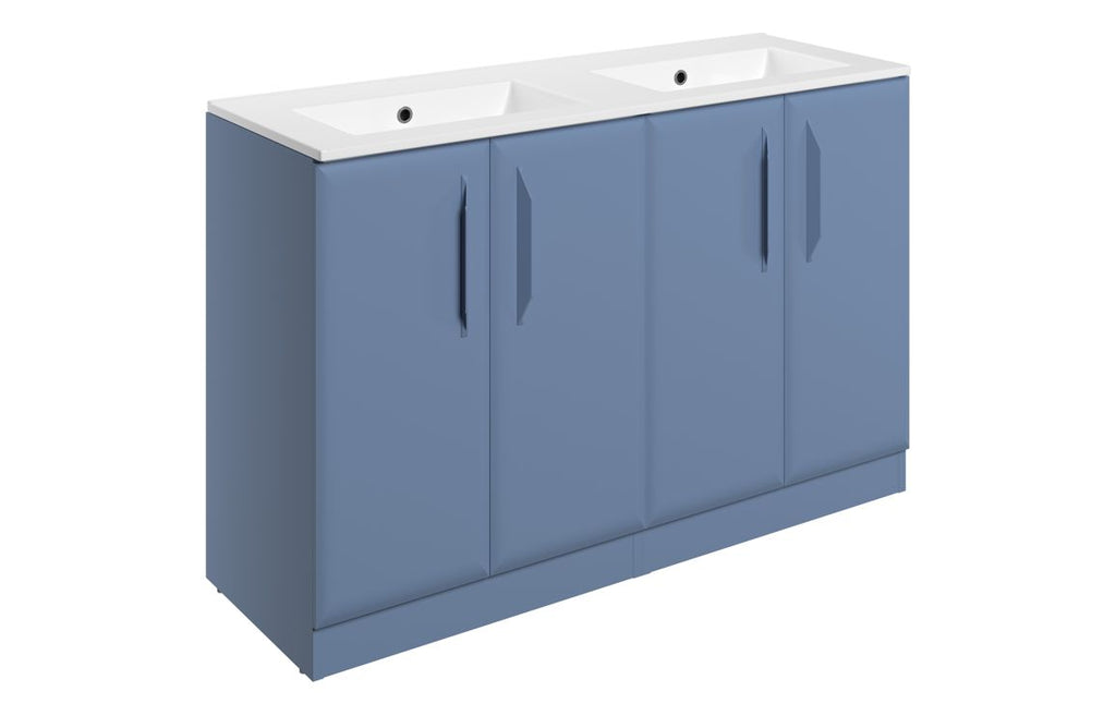 Mendi 400/600/800/1200mm Floorstanding/ Wall Hung Unit & Basin - Matt Misty Blue
