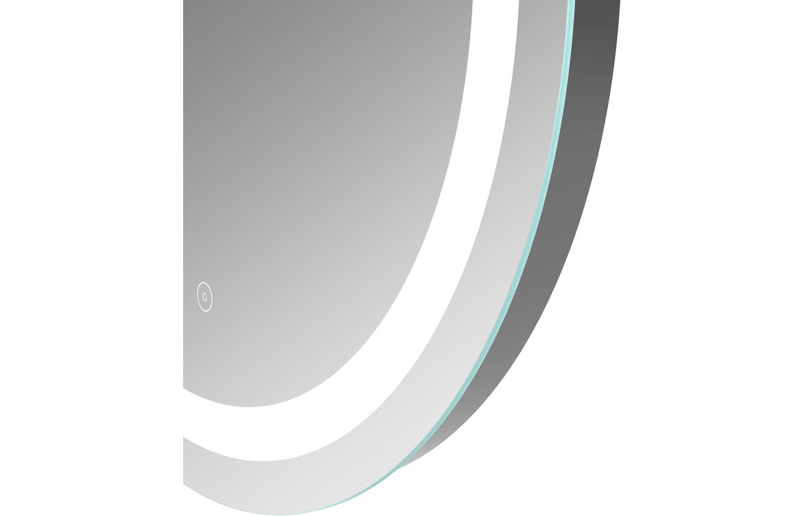 Aina Round Front-Lit LED Mirror - 600 x 600 mm