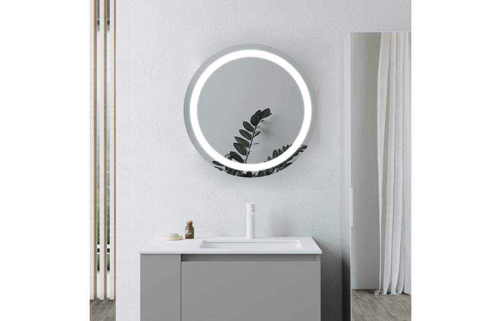 Aina Round Front-Lit LED Mirror - 600 x 600 mm