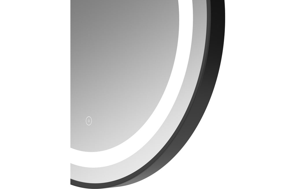 Bonfire Round Front-Lit LED Mirror 600 x 600 mm - Bronze, Black, Brass