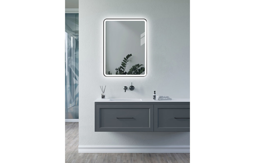 Arjee Rectangle LED Mirror 800 x 600 mm - Bronze, Black, Brass