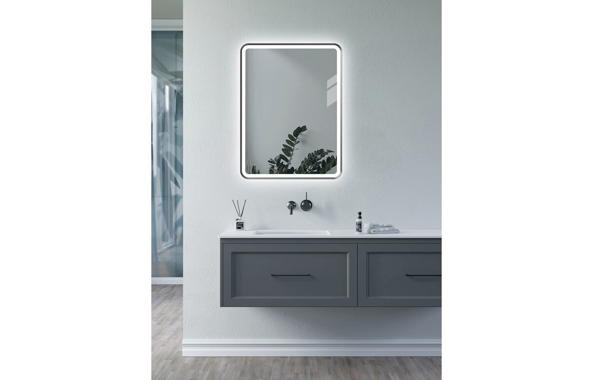 Arjee Rectangle LED Mirror 800 x 600 mm - Bronze, Black, Brass