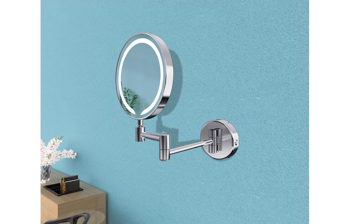Cosmetic Mirrors Round/ Square - Chrome, Black, Brushed Brass
