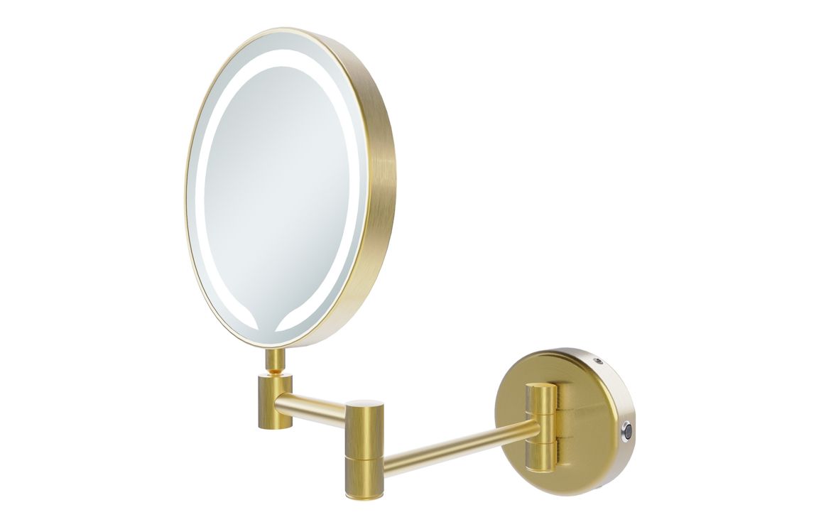 Cosmetic Mirrors Round/ Square - Chrome, Black, Brushed Brass