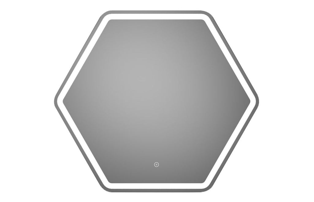 Ugo Hexagonal LED Mirror - 785 x 693 mm