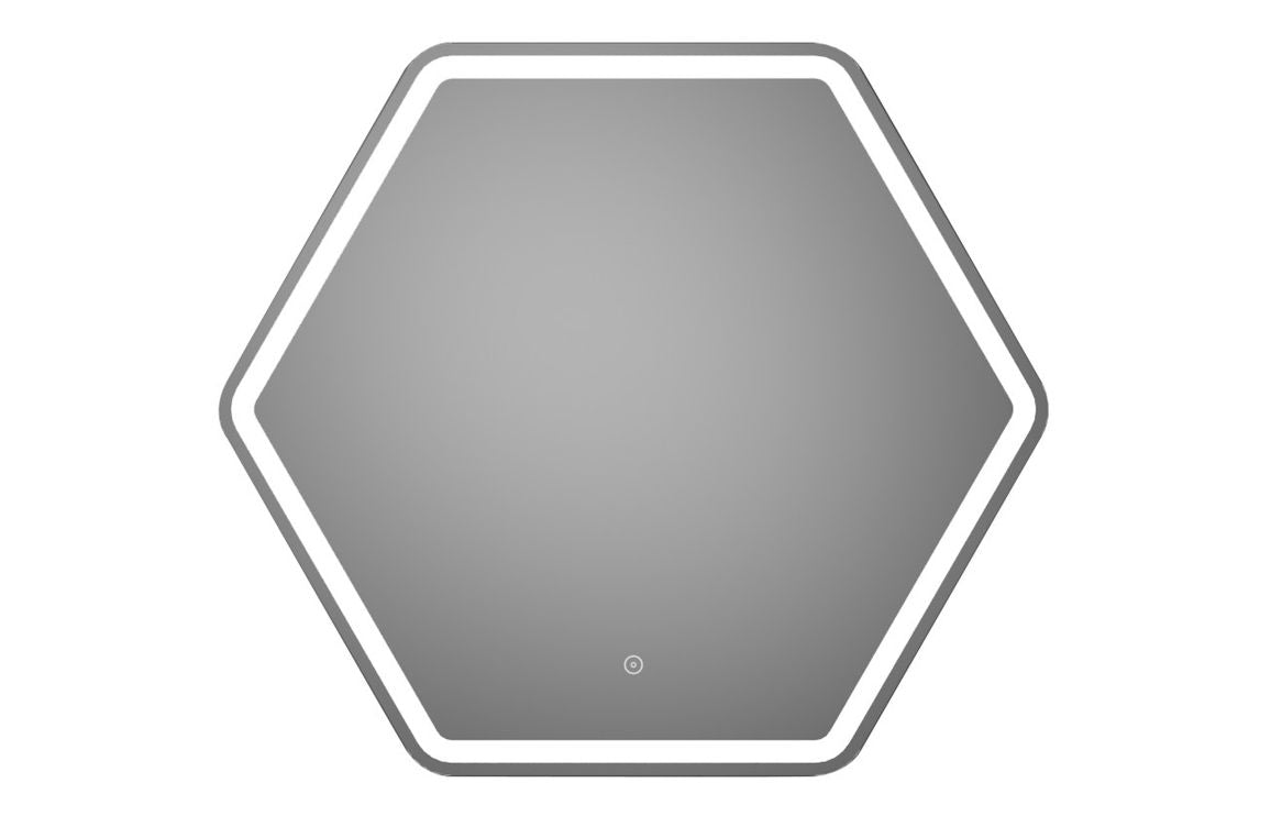 Ugo Hexagonal LED Mirror - 785 x 693 mm