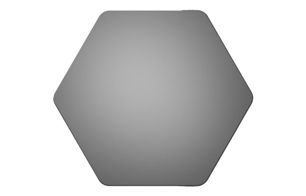 Fate Hexagonal Plain Mirror 500 x 441 mm