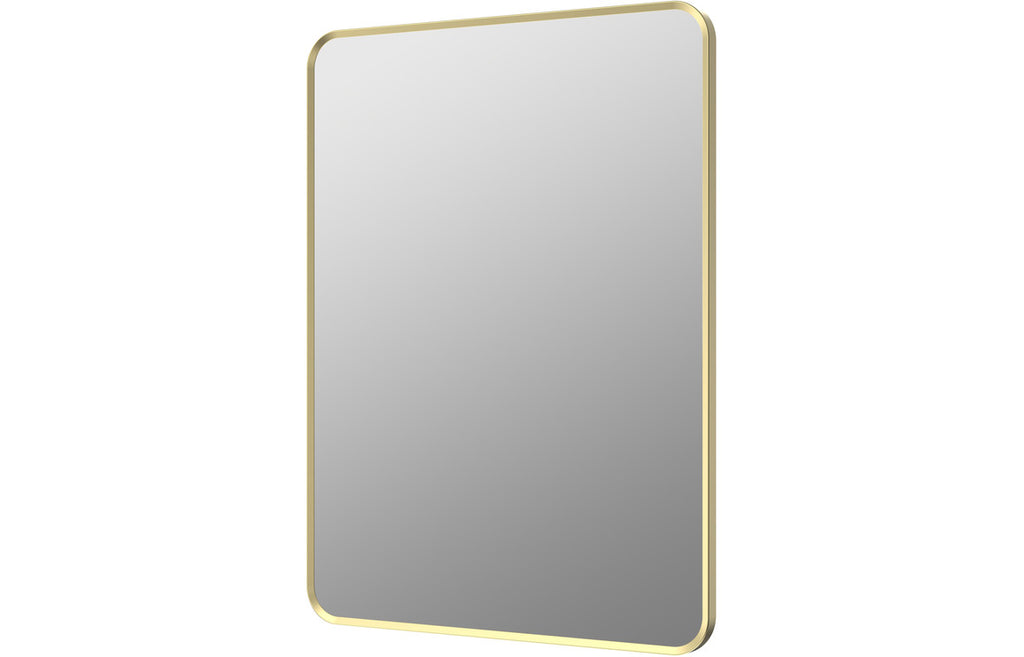 Keeka Rectangular Plain Mirror 800 x 600 mm - Bronze, Black, Brass