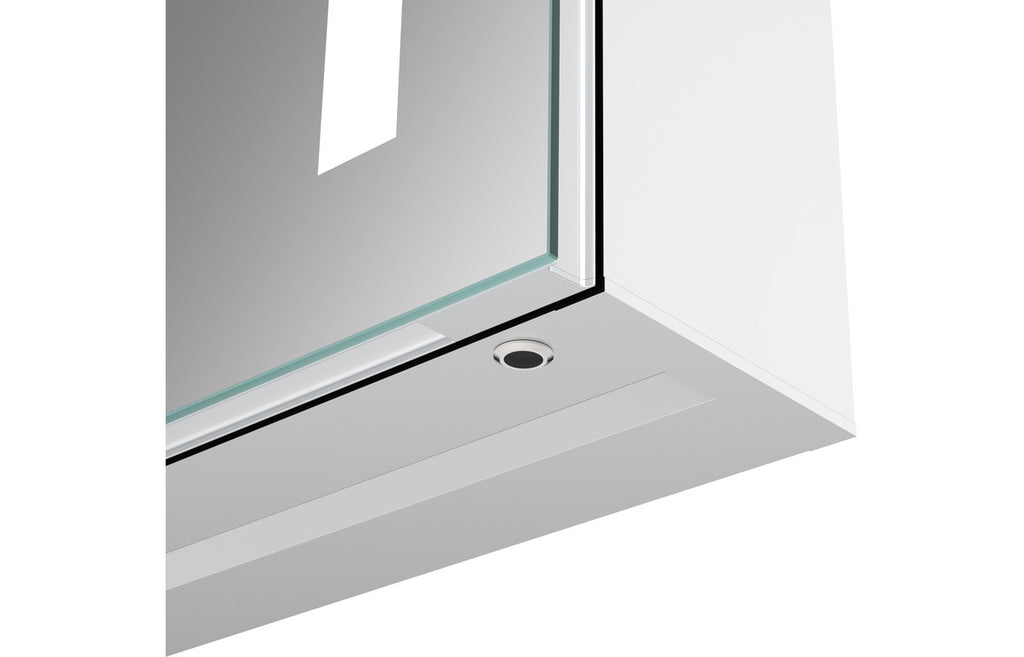 Banau 1 or 2 Door Front-Lit LED Mirror Cabinet - 500/ 600 mm