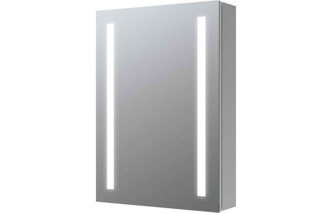 Banau 1 or 2 Door Front-Lit LED Mirror Cabinet - 500/ 600 mm